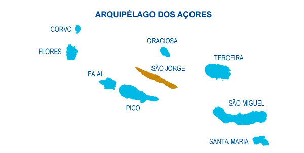MApa dos Açores
